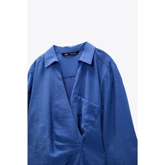 ZARA WRAP DRESS WITH POCKET - Picture 5 of 7